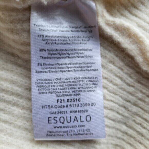 Esqualo Wrap Around Knit Cardigan Sweater Sz Large NWT - Picture 2 of 11